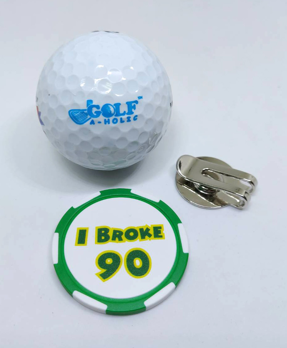 Golfaholic - Golf Ball Marker Casino Chip - กอล์ฟบอลมาร์คเกอร์ คาสิโนชิพ