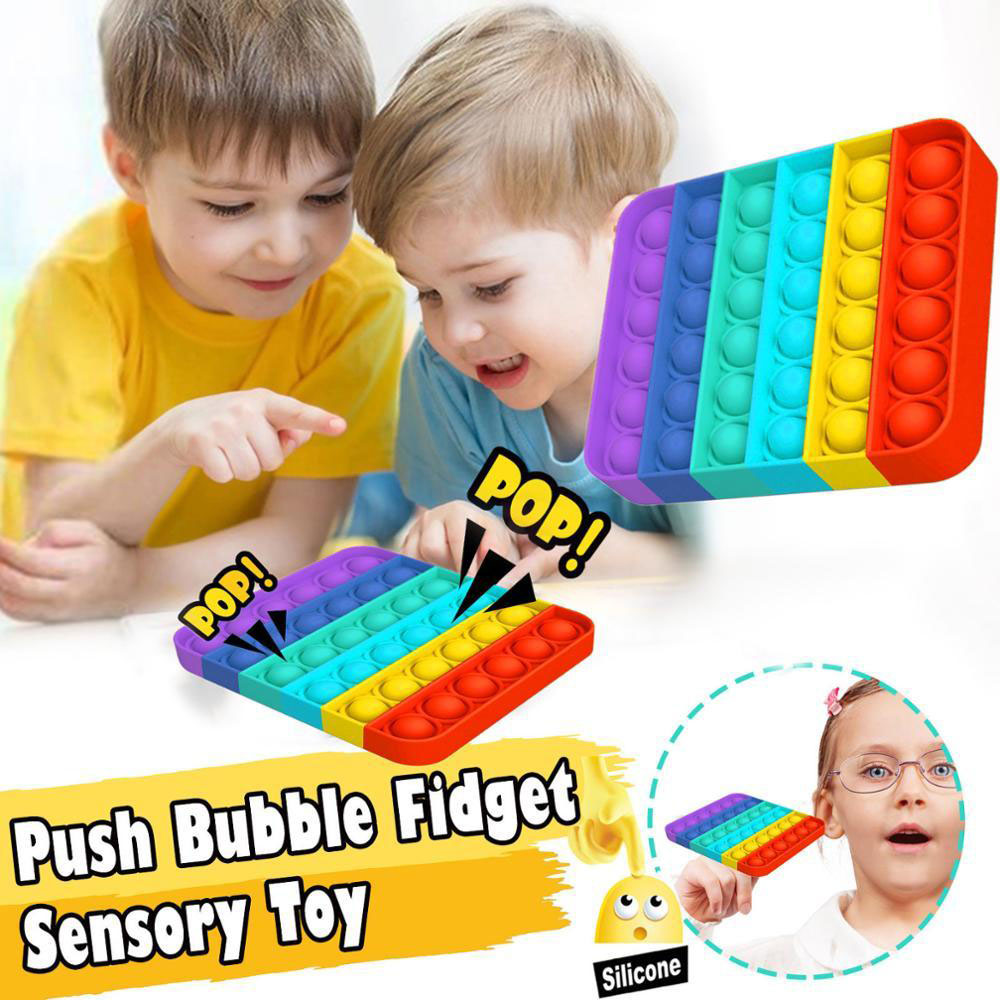 MKZ6053888ปลอดภัยสำหรับเด็กออทิสติกความต้องการ Decompression คณิตศาสตร์การฝึกอบรม Pop It Fidget Sensory ของเล่นความเครียดบรรเทา Push ฟอง