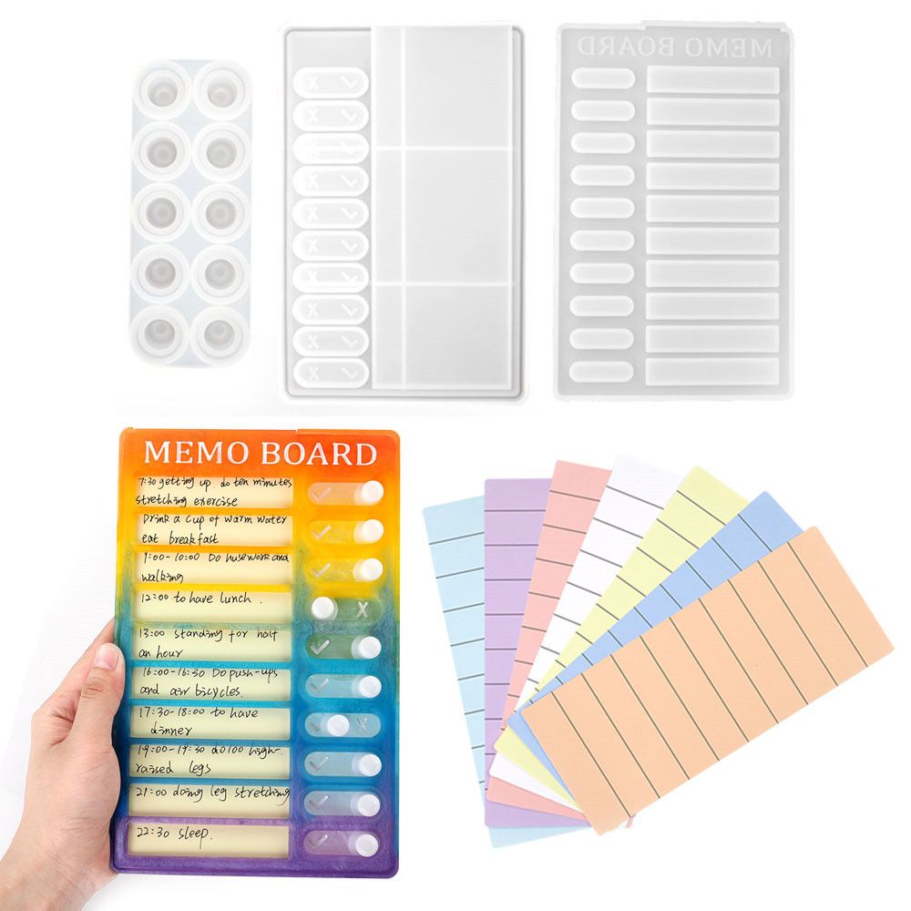 NANMEN Thủ công DIY Dụng cụ làm đồ trang sức UV Epoxy Khuôn nhựa pha lê Khuôn silicon Bản ghi nhật ký Khuôn nhựa Epoxy