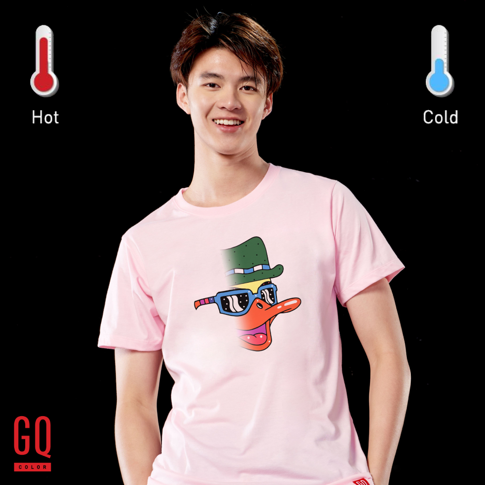 GQColor เสื้อยืดเปลี่ยนสีตามอุณหภูมิร่างกาย ลาย เป็ด