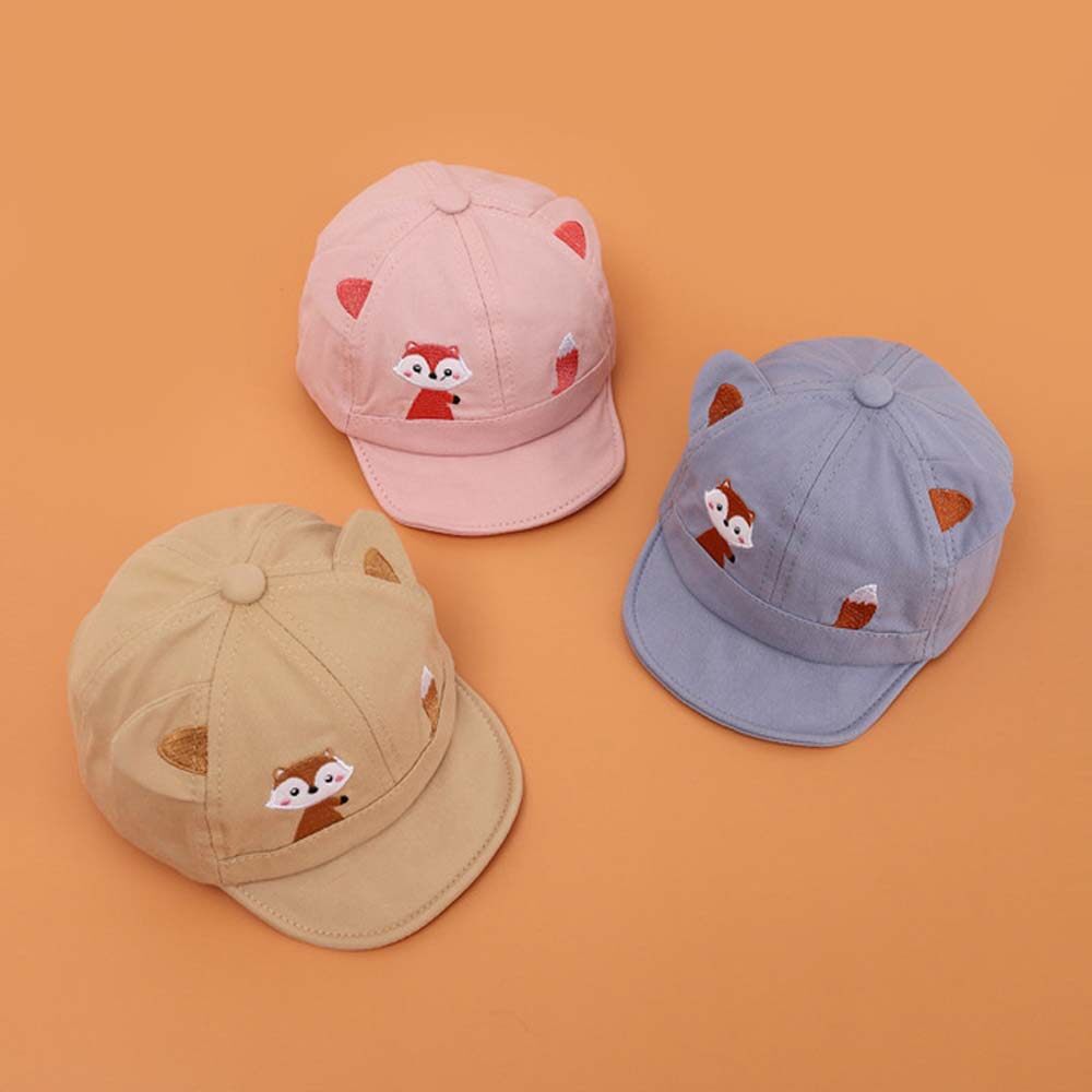 ZCGMVIA กลางแจ้งการ์ตูนนุ่ม Brim ฤดูใบไม้ผลิฤดูร้อนหมวกกันแดดสำหรับเด็กทารกหมวกเบสบอลหมวกทารก
