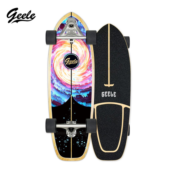 [พร้อมส่ง] Geele CX7 Surfskate - เซิร์ฟสเก็ตจีลี (CX7) แถมฟรีกระเป๋าเก็บบอร์ด (ลายชุด 2)