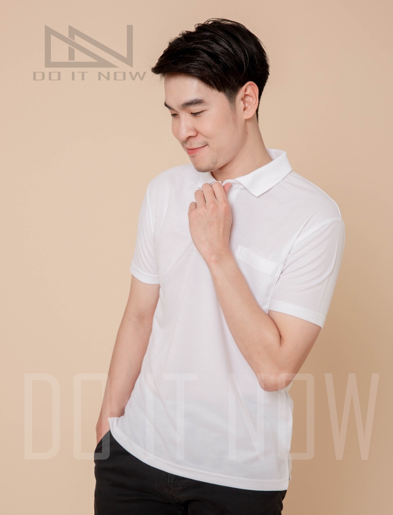 ?เสื้อโปโล (ชาย) 16 สี? แขนปล่อย By Do it now  สินค้าคุณภาพ จากแห่งผลิตโดยตรง!!