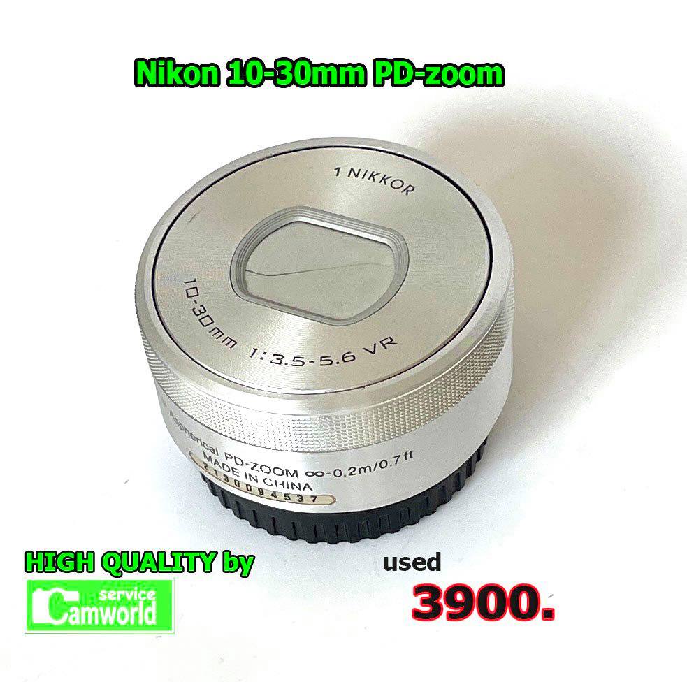 Lens Nikon 1 NIKKOR VR 10-30MM F/3.5-5.6 PD-ZOOM Silver / Black - มือสอง สภาพดี เชื่อถือได้ สินค้ามีรับประกันคุณภาพ 90 วัน