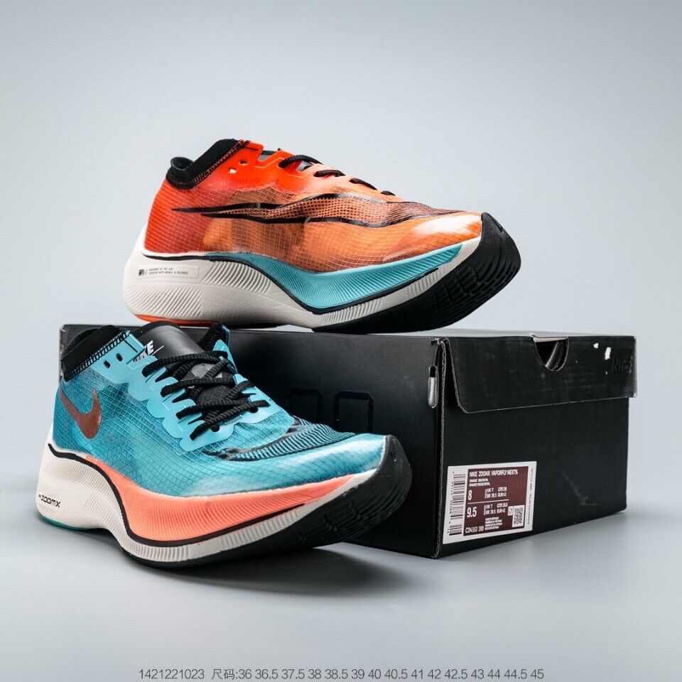 [MShose] รองเท้าวิ่งNike Zoom X Vaporfly Next% สีดำ-เขียว รองเท้าวิ่ง รองเท้ากีฬา รองเท้าออกกำลังกาย รีวิวสินค้าถ่ายจากงานจริง100%