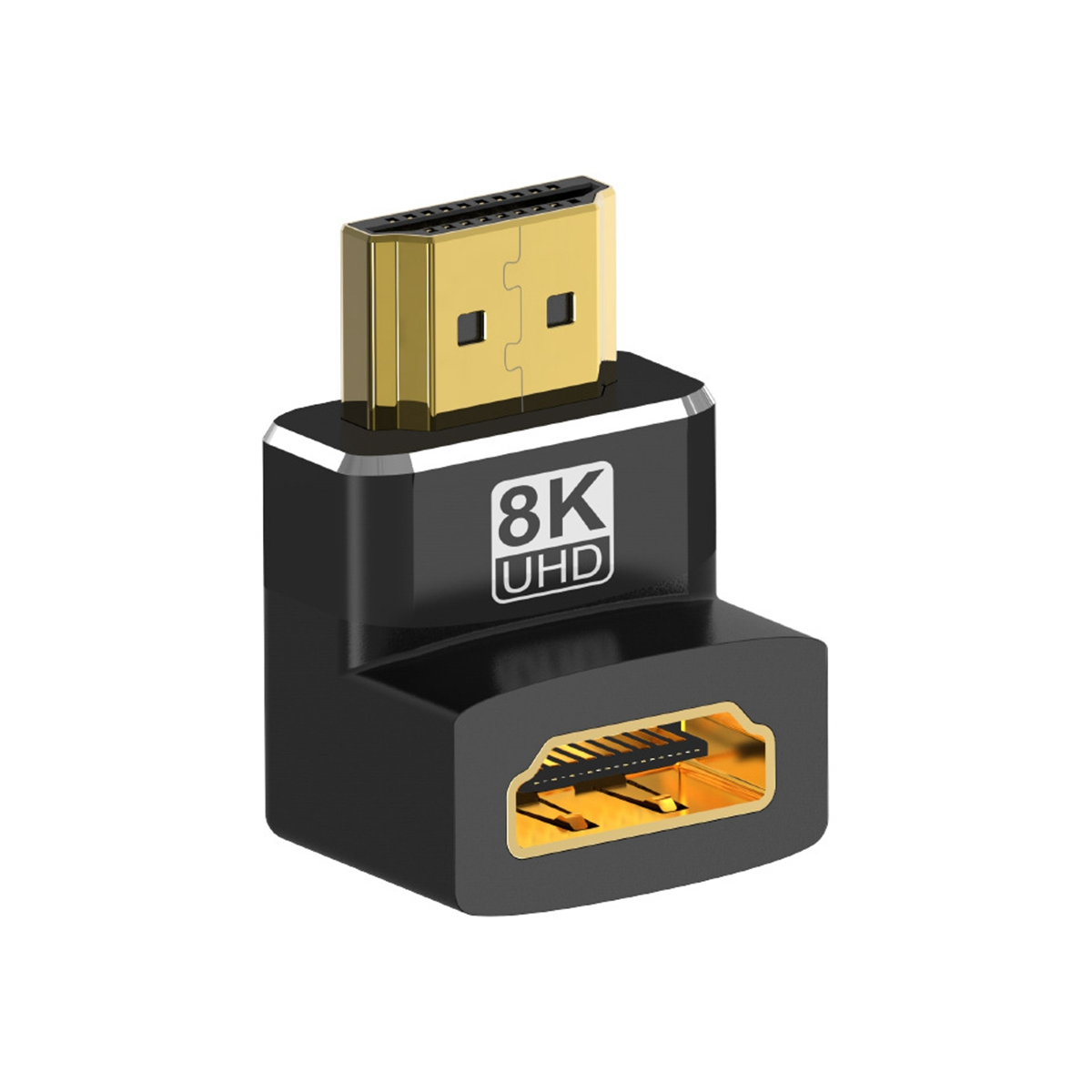 8K -Compatible Degree Right-Angle Adapter