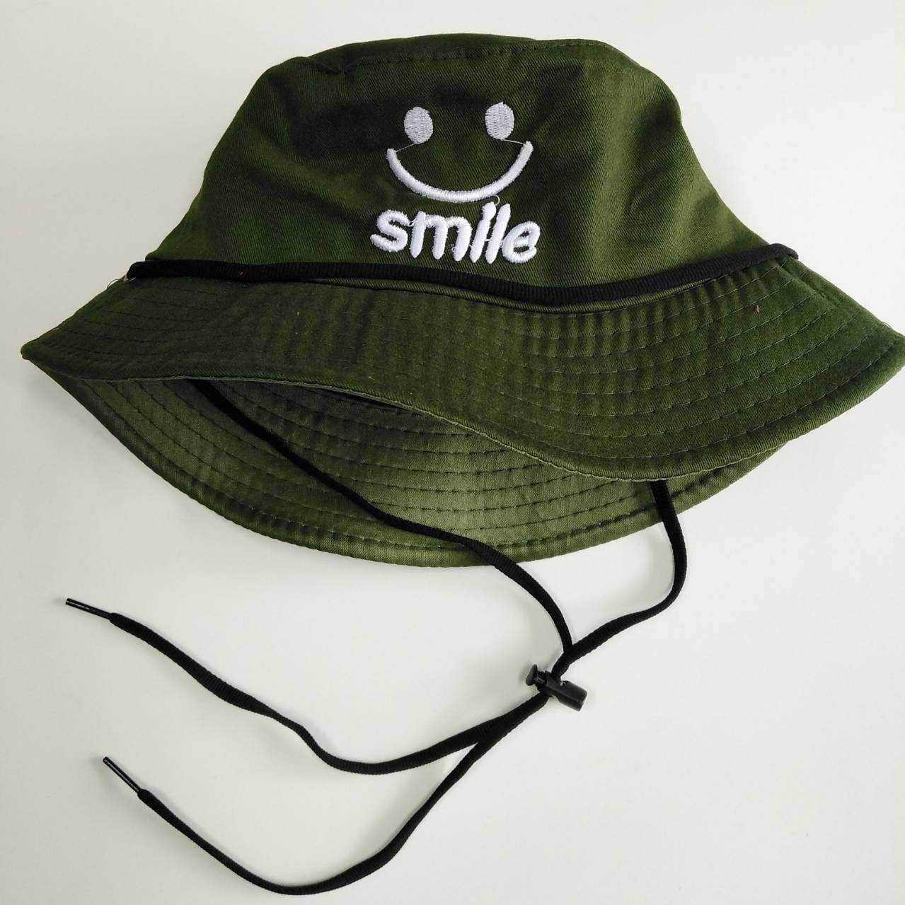 หมวกแฟชั่น หมวก หมวกบักเก็ตมีสาย (ยิ้มSmle) หมวกกันแดด หมวกบักเก็ต AM0025