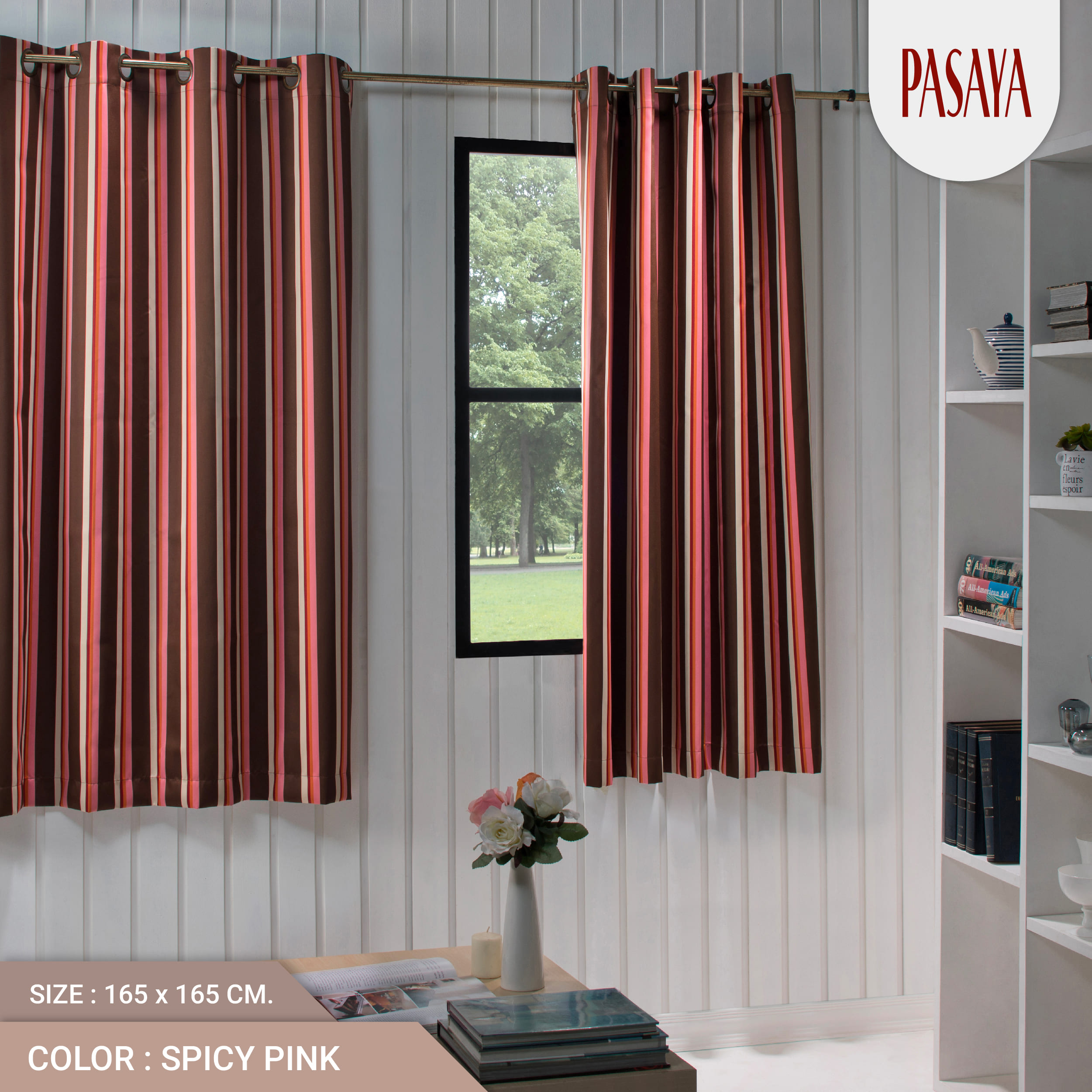 PASAYA ผ้าม่านประหยัดพลังงาน - COLOR FIELD (SPICY PINK) ราคา 6,500 บาท*ส่งฟรี
