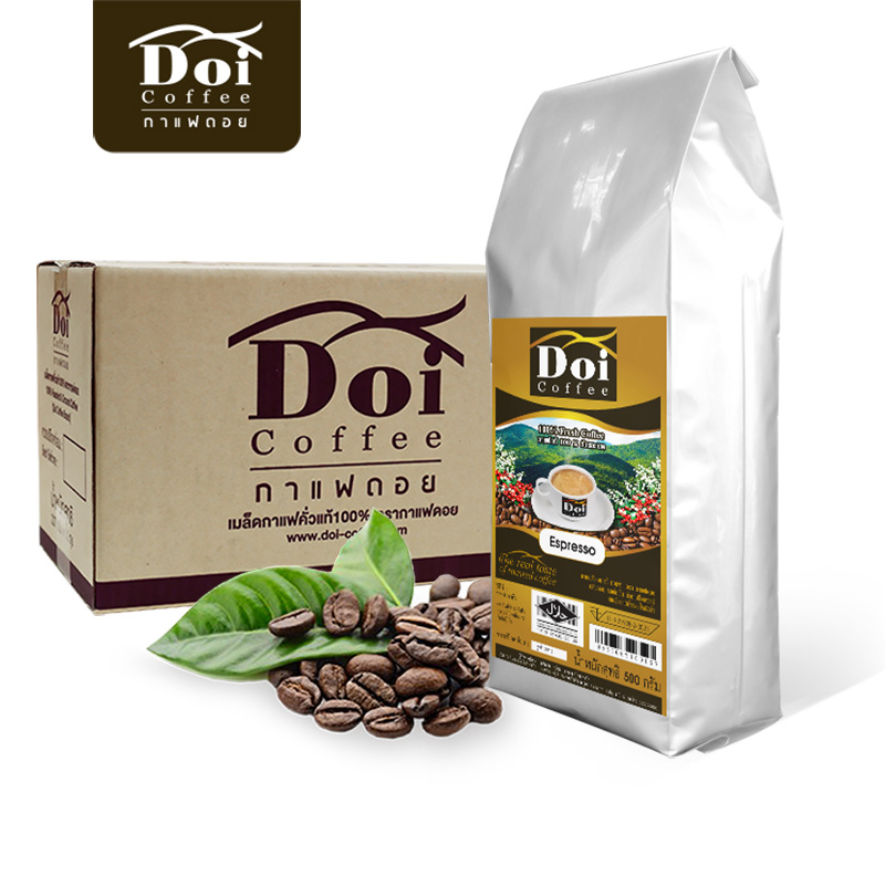 ( 4 kg.) Doi Espresso - Dark Roast 500g. ราคา 1,571 บาท*ส่งฟรี