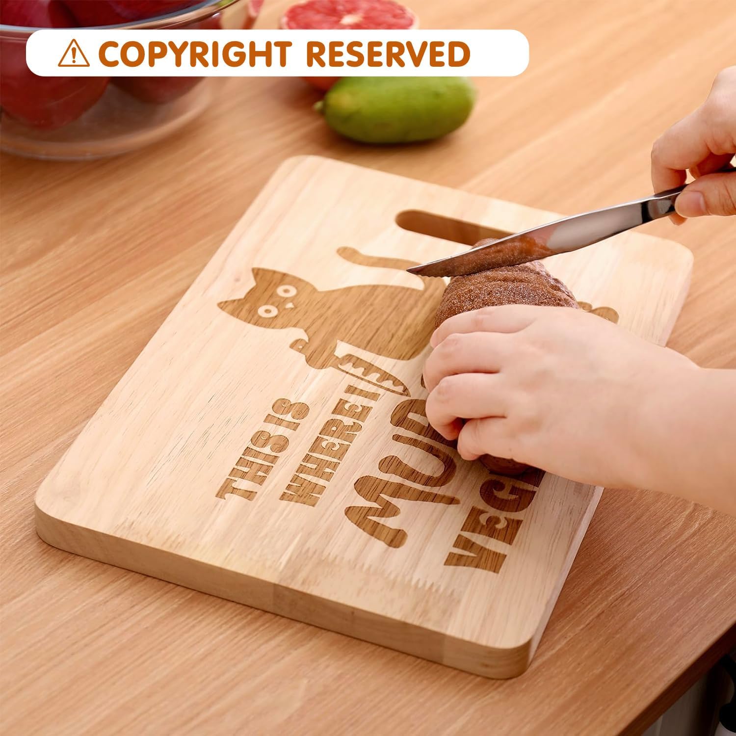 ตลกแมวดำคณะกรรมการตัดนี่คือที่ฉันฆาตกรรมผักไม้ถาดให้บริการอาหารละลายสลักทำอาหารครัวของขวัญแต่งงานลูกแมวคนรัก Dietitian ผู้หญิงวาเลนไทน์ตกแต่งบ้าน ราคา 835 บาท*ส่งฟรี