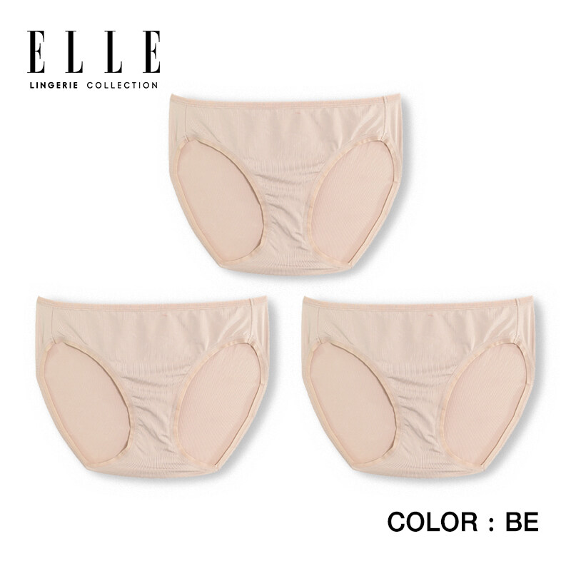 ELLE lingerie กางเกงในรูปแบบ Bikini แพ็ค 3 ตัว - EU3705