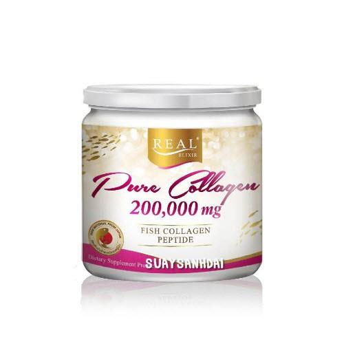 คอลลาเจน เรียล[ของแท้ 100 ] Real Elixir Pure Collagen 200000mg. 200g.