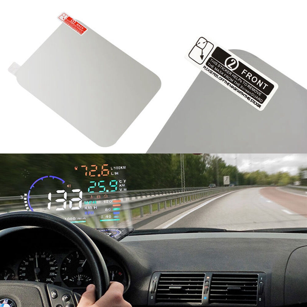 HELUVK High Quality Phone GPS Auto Accessories Clear Car Windshield Screen Sticker Head Up Display Reflective Film HUD Projector