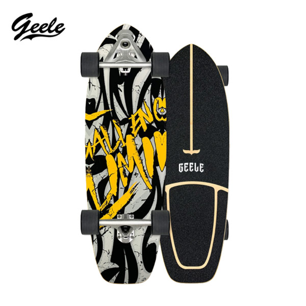 [พร้อมส่ง] Geele CX7 Surfskate - เซิร์ฟสเก็ตจีลี (CX7) แถมฟรีกระเป๋าเก็บบอร์ด (ลายชุด 2)