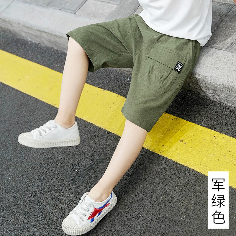 กางเกงขาสั้นเด็กผู้ชาย ใหม่สไตล์เกาหลีฤดูร้อน กางเกง 5 ส่วนเด็กผู้ชายกางเกงขาสั้น