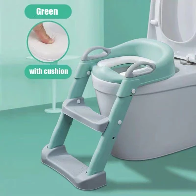 Folding Baby Boy Children's Pot Portable Children's Potty Urinal for Boys with Step Stool Ladder Baby Potty Toilet Training Seat (11)