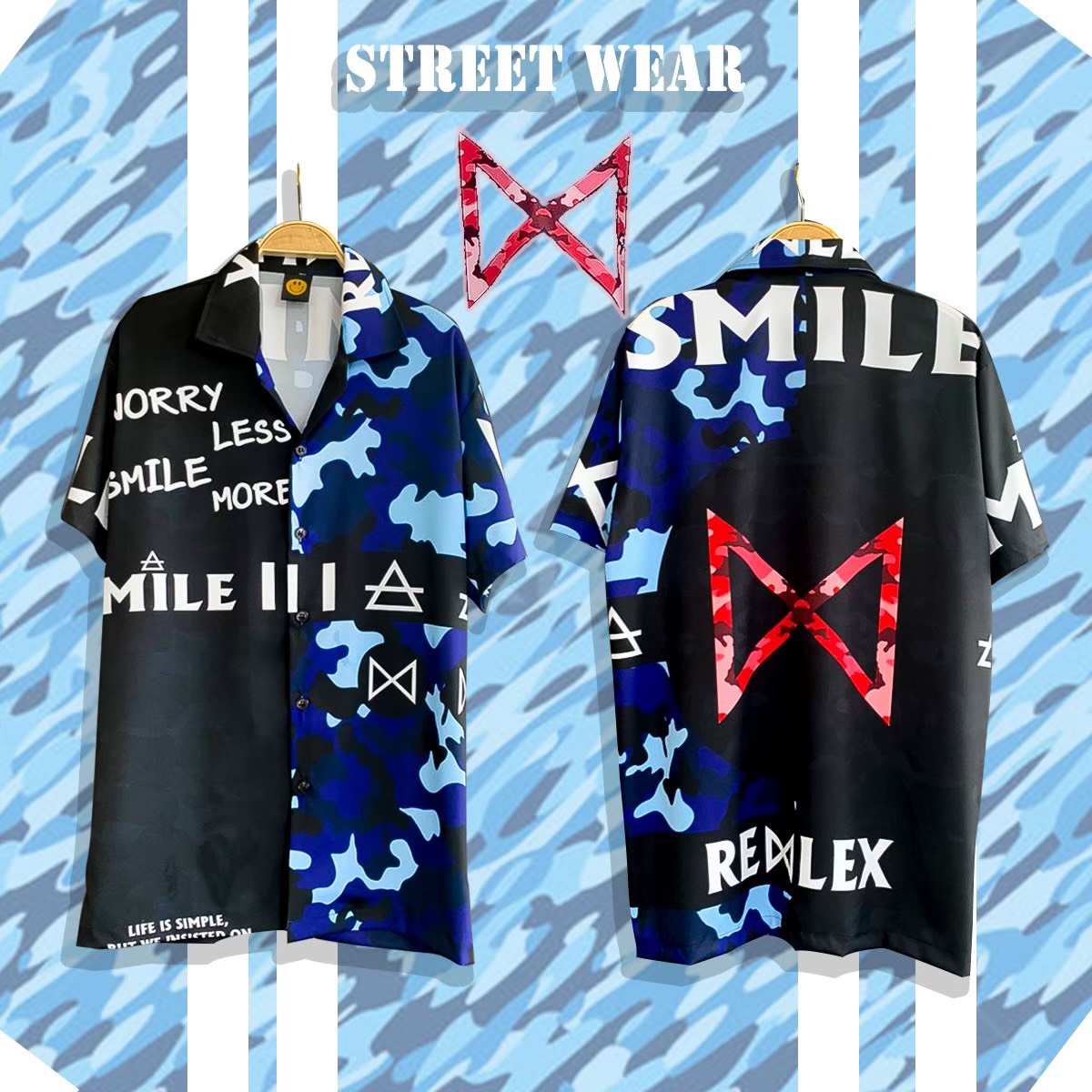 Dr.Street​  เสื้อเชิ๊ต Oversize เสื้อแนวสตรีท MARCH