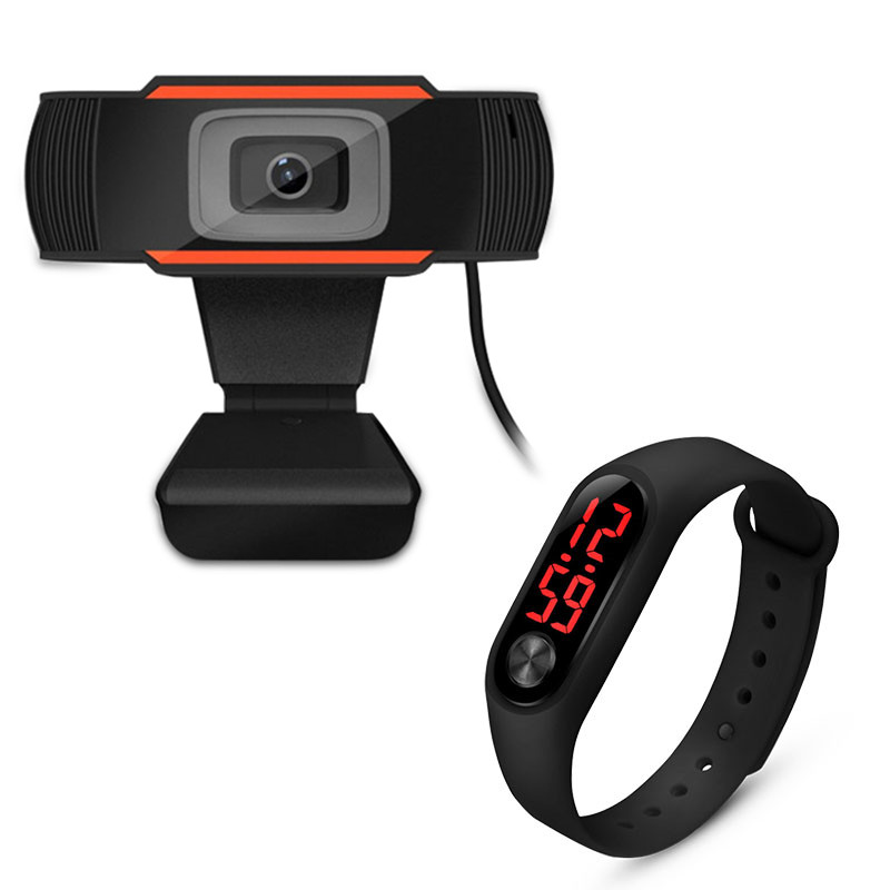 【ฟรี Xiaomi LED Watch】Webcams กล้องเครือข่าย Webcam 1080P หลักสูตรออนไลน์ กล้องคอมพิวเตอร์ การประชุมทางวิดีโอ อุปกรณ์การสอน การเรียนรู้ออนไลน์