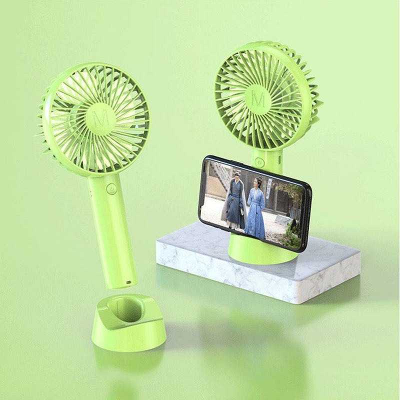 LAYKOK พัดลมพกพา mini fan N9 สะดวก ปรับได้3ระดับสีสันสดใส สายชาร์จUSB ลมแรง แบตนาน แบบพกพา พร้อมขาตั้ง