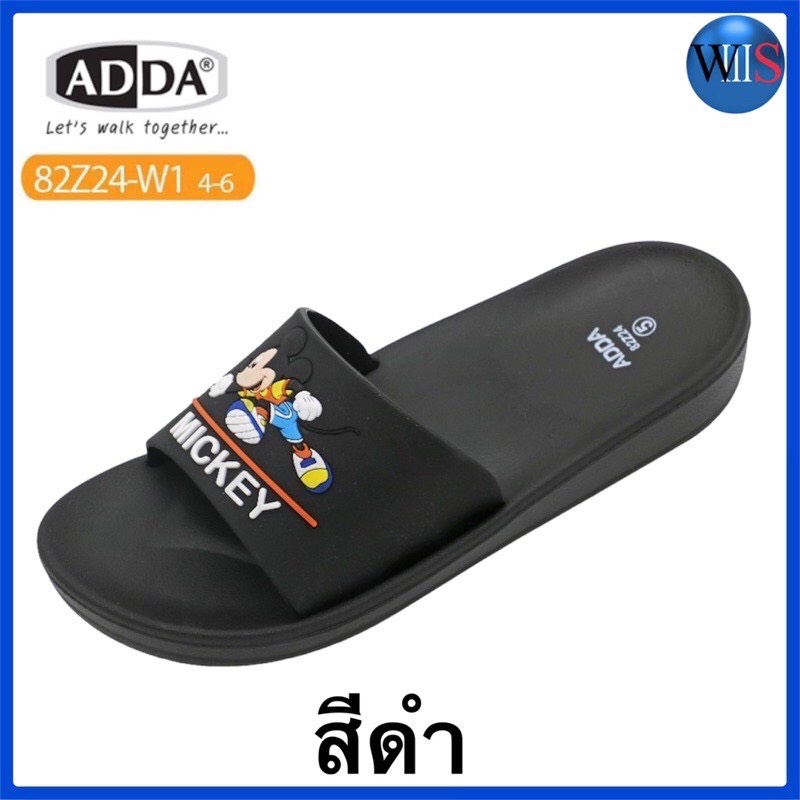 ADDA รองเท้าแตะแบบสวม ลายลิขสิทธิ์ MICKEY MOUSE รุ่น 82Z24-W1