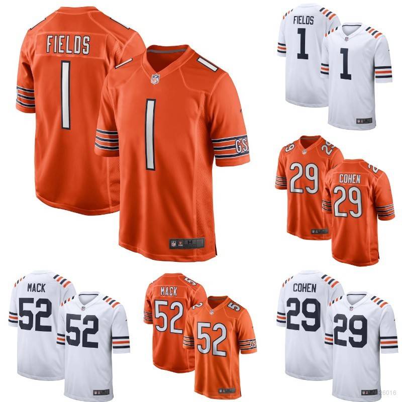 Justin Fields Chicago Bears Nike Alternate Vapor Limited Jersey - Orange