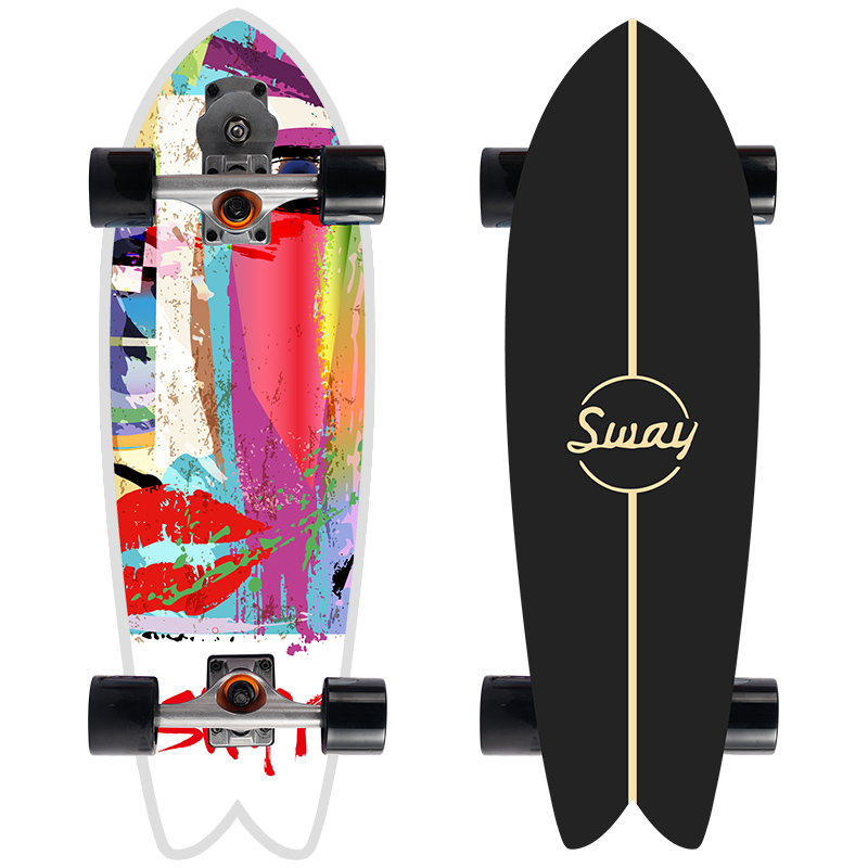 [พร้อมส่ง]เซิร์ฟสเก็ต SWAY Surfskate Surf Skateboards S7/CX7 บูทสปริงยืดหยุ่นสูง แข็งแรง ทนทานสูง