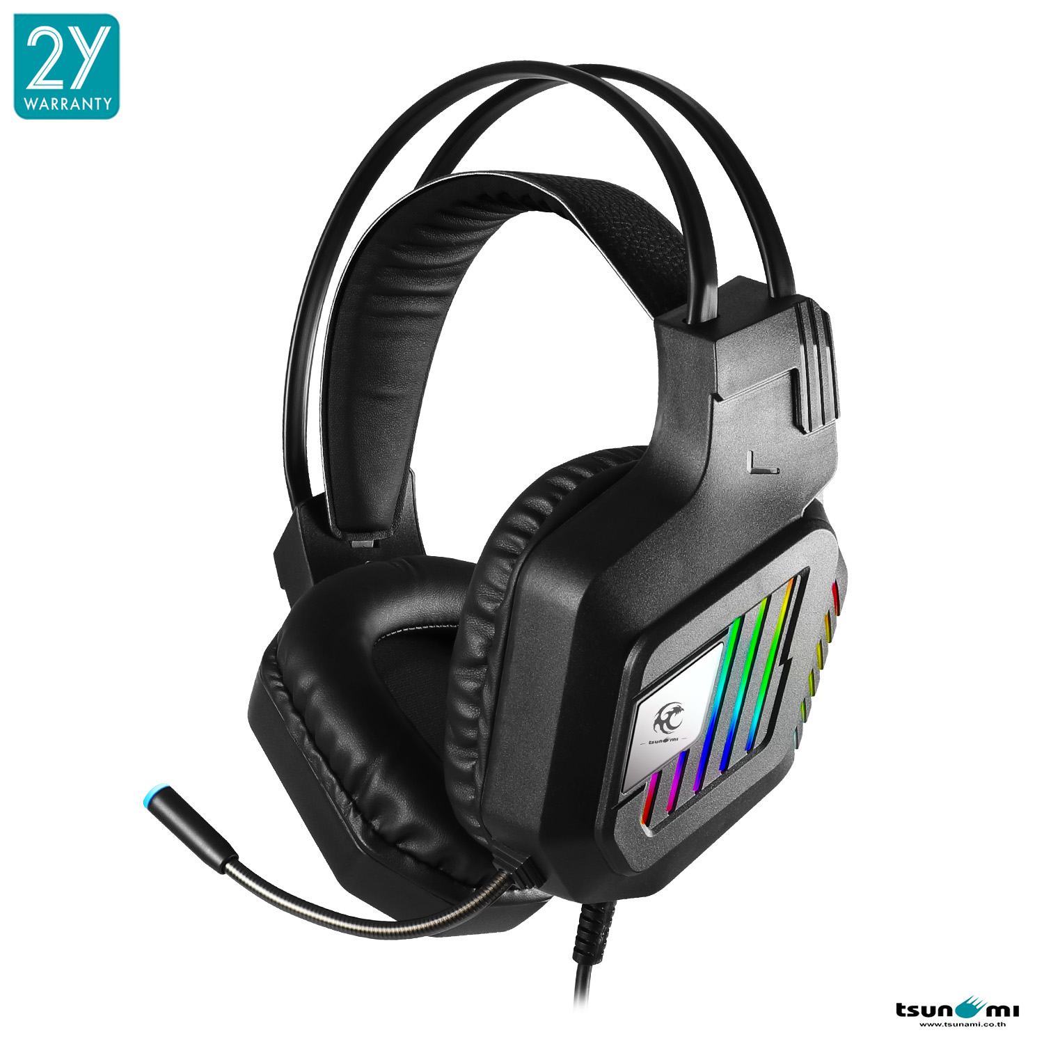 Tsunami หูฟังพร้อมไมค์ M3, M8, M10 สำหรับเล่นเกมส๋ Surround Sound RGB Software Gaming Headset