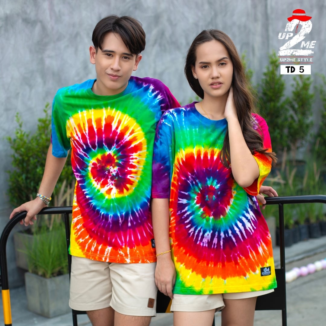 เสื้อมัดย้อม ฟรีไซส์ S-3XL ผ้าคอตตอน supersoft 100% มัดย้อมสีสด ใส่ได้ทั้งชายหญิง ราคา/1ตัว เสื้อมัดย้อมผญ เสื้อมัดย้อมผช เสื้อมัดย้อม2021