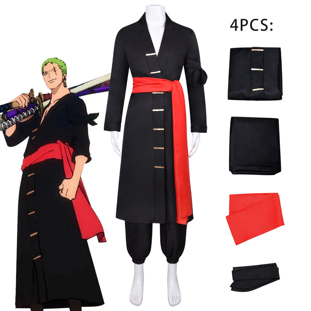 Wano Kuni Roronoa Zoro Halloween Cosplay One Piece Voyager Trang Phục Sân Khấu Phim Truyền Hình Quần áo