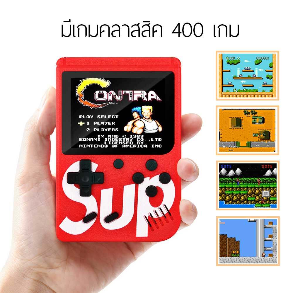 ภาพอธิบายเพิ่มเติมของ little-kid เกมกด เกมส์บอย เครื่องเล่นวิดีโอเกมเกมพกพา  Game player Retro Mini Handheld Game Console  เกมคอนโซล Game Box 400 in 1