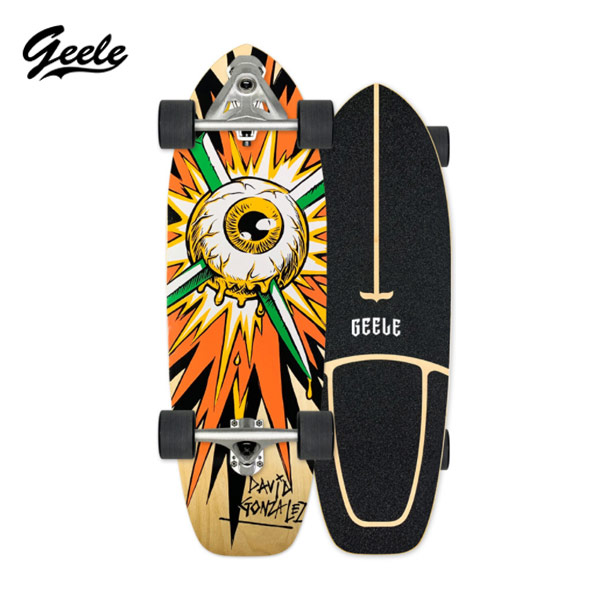 [พร้อมส่ง] Geele CX7 Surfskate - เซิร์ฟสเก็ตจีลี (CX7) แถมฟรีกระเป๋าเก็บบอร์ด (ลายชุด 2)