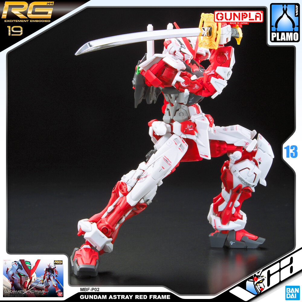 ⭐️ BANDAI GUNPLA REAL GRADE RG 1/144 GUNDAM ASTRAY RED FRAME ประกอบ หุ่นยนต์ โมเดล กันดั้ม กันพลา ของเล่น VCA GUNDAM