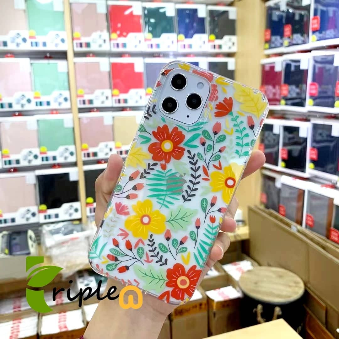 Mutuaral เคสใสกันกระแทก ลายดอกไม้น่ารักสดใส TPU พรีเมี่ยม iPhone12/12Pro/12 Pro Max