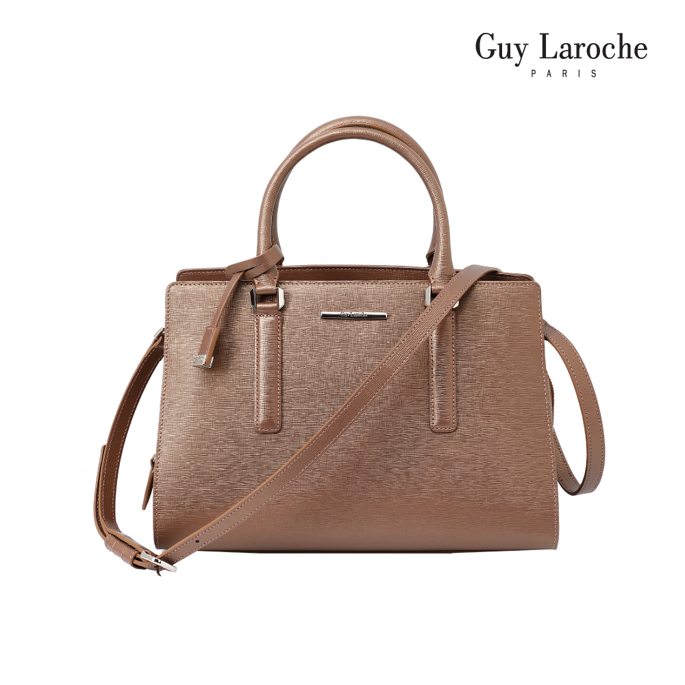 Guy Laroche Croc Print Brown Shoulder Bag, Hand Bag, Paris