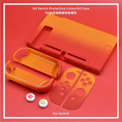 กรอบ ทูโทน แถม จุกเท้าแมว Protective Colorful Case + Analog Caps [เคส Nintendo swtich][เคส Switch][Nintendo Switch case] (3)