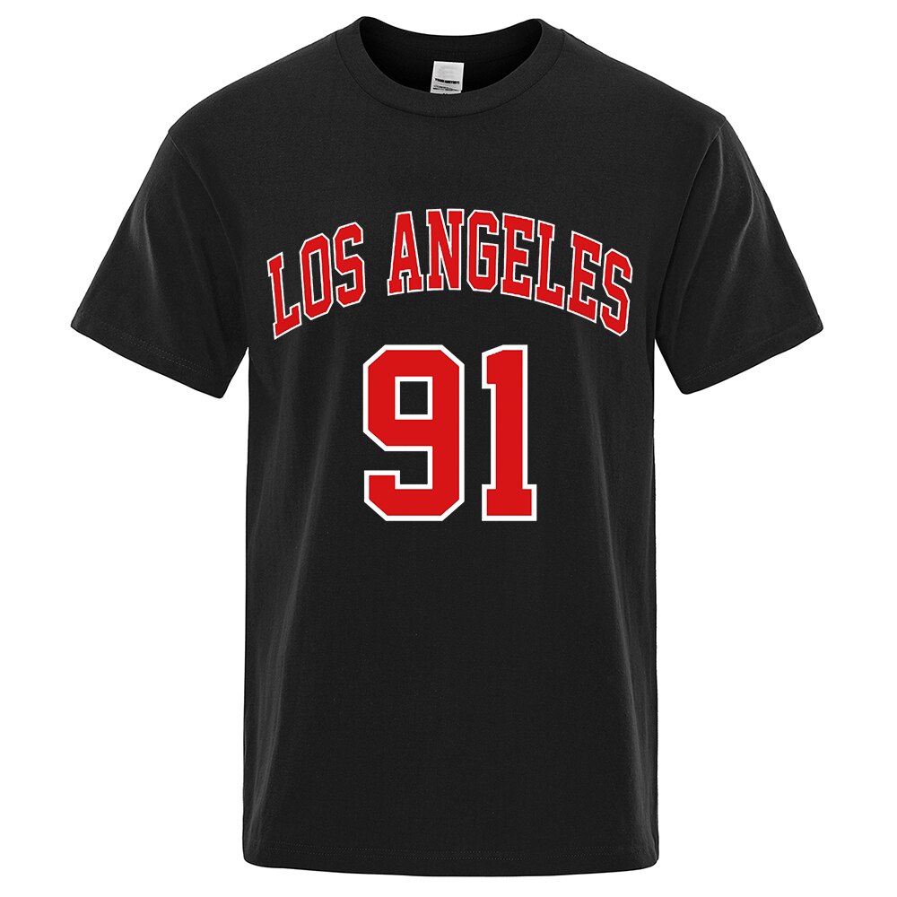 Los Angeles 91 Street City Printed T-shirts Female Casual