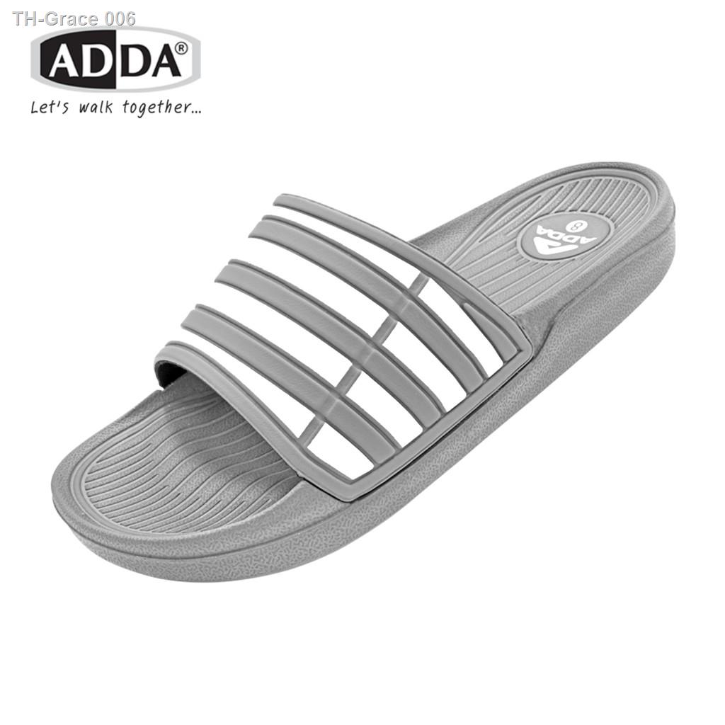 ?ADDA 32B07 รองเท้าแตะ รองเท้าลำลอง สำหรับผู้ชาย แบบสวม รุ่น ไซส์ 4-9 สี ดำ เทา กรม ขาว เหลือง