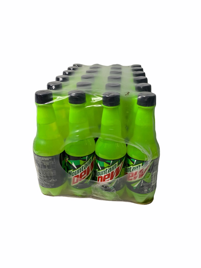 Mountain Dew Green Original Lower in Sugar, Green, Original Flavor, 400ml, 1 Tray/Pack of 24 Bottles, Wholesale Price, Whole Tray, Products Ready for Delivery. ราคา 1,390 บาท*ส่งฟรี