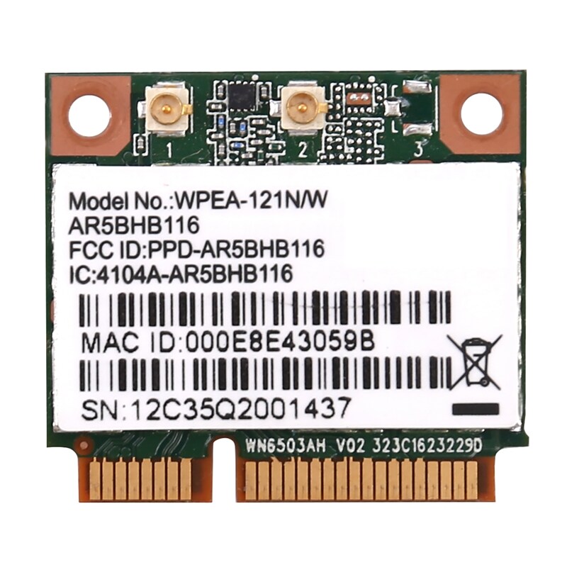 Wireless Network Card Atheros AR9832 AR5BHB116 2.4 5 GHz Single