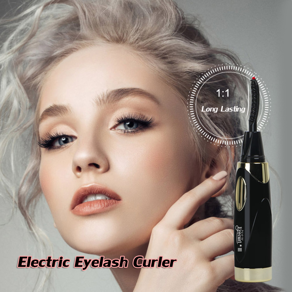 XI24GTCZM Beauty Makeup Tool Professional with 2 Temperature Modes Eye Lash Curler Long lasting Electric Eyelash Curler Heated Eyelash Curler USB Rechargeable