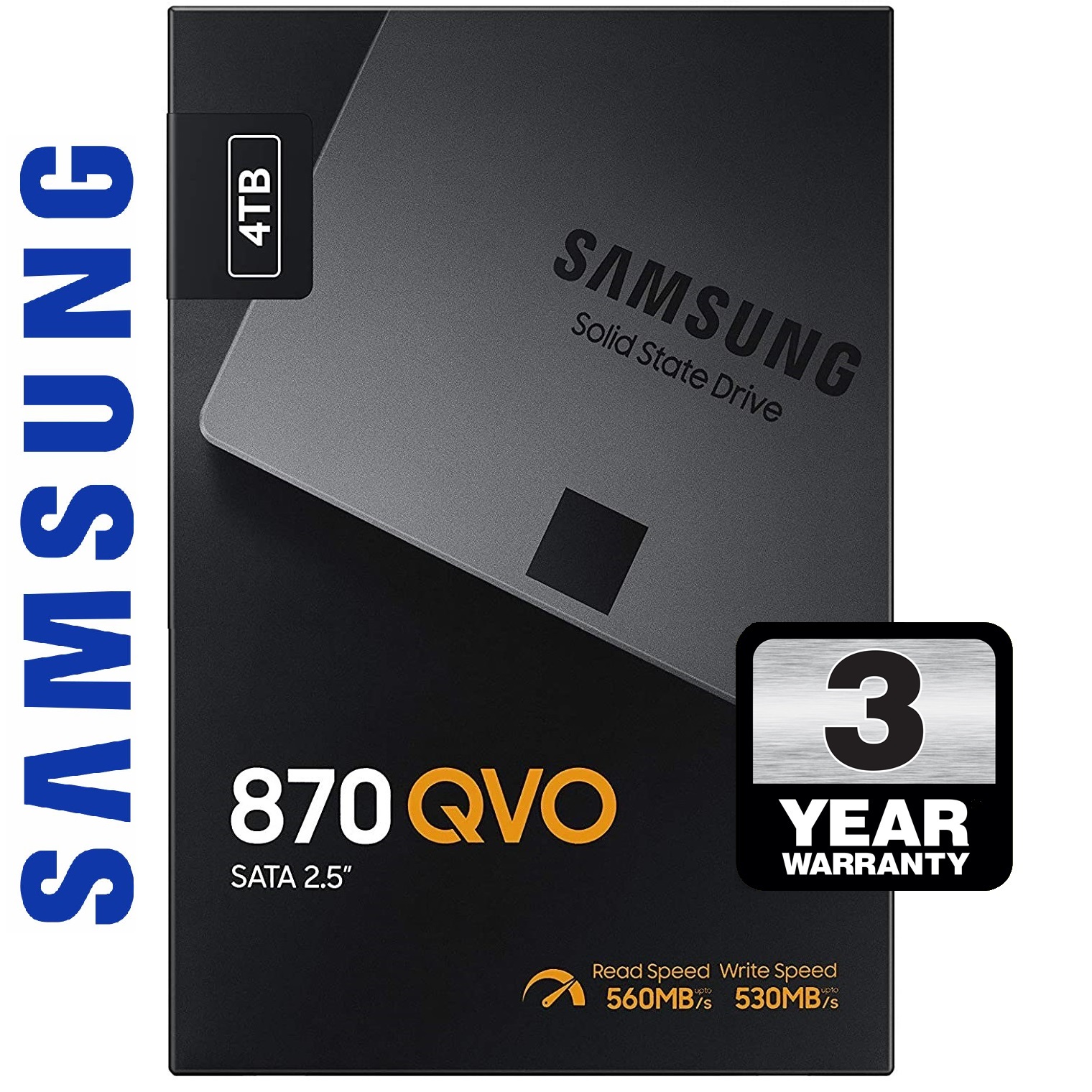 Samsung 4TB 870 QVO SATA3 2.5" SSD ราคา 11,999 บาท*ส่งฟรี