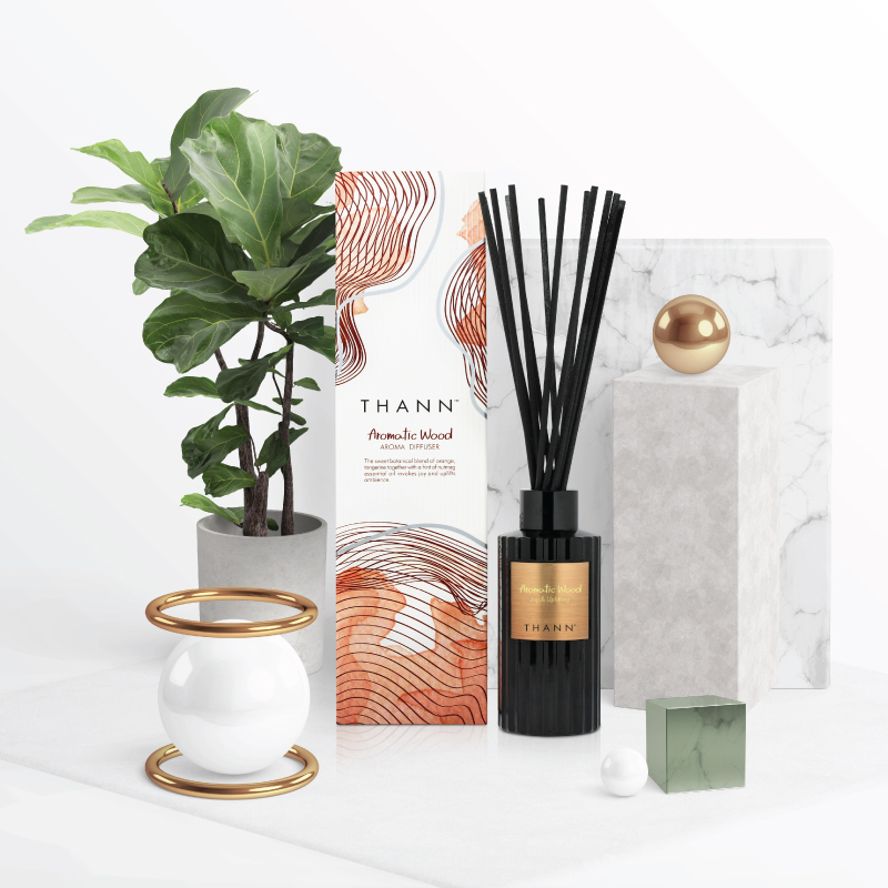 THANN Aromatic Wood Aroma Diffuser 150 ml. | Lazada.co.th