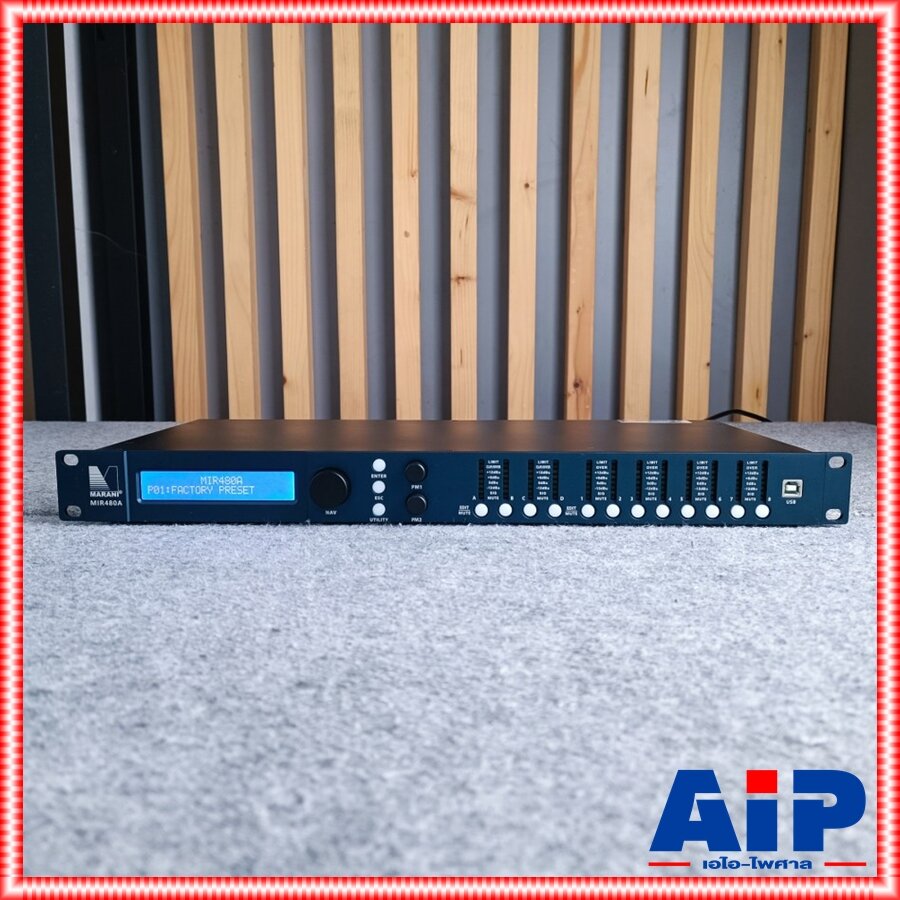 MARANI MIR480A 4IN 8OUT loudspeaker processor ดิจิตอลครอสโอเวอร์ อินพุตและเอาต์พุต โดยมีการประมวลผล Sampling Rate 96kHz MIR 480 A MIR480A เอไอ-ไพศาล +++ ราคา 21,900 บาท*ส่งฟรี