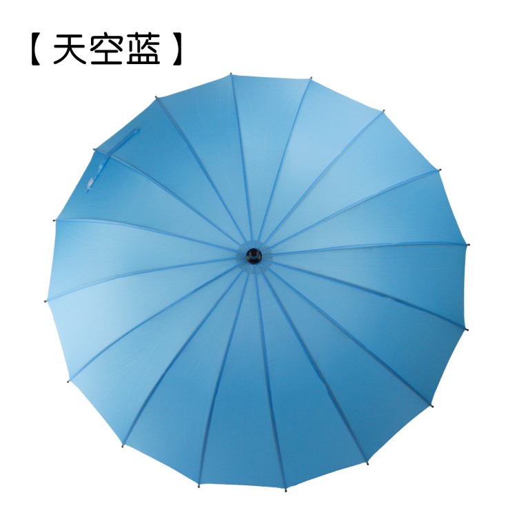24กระดูกบุคลิกภาพรุ้งร่มร่มคู่ขนาดใหญ่สามคู่มือยาวจับร่มร่มกลางแจ้งเสริมรั่วไหลออกมาร่ม