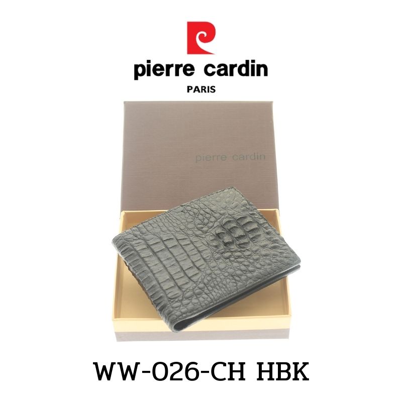 Pierre Cardin (ปีแอร์ การ์แดง) กระเป๋าธนบัตร กระเป๋าสตางค์เล็ก กระเป๋าสตางค์เท่ๆ กระเป๋าหนัง กระเป๋าหนังแท้ รุ่น WW-026-CH H พร้อมส่ง ราคาพิเศษ ราคา 7,836 บาท*ส่งฟรี