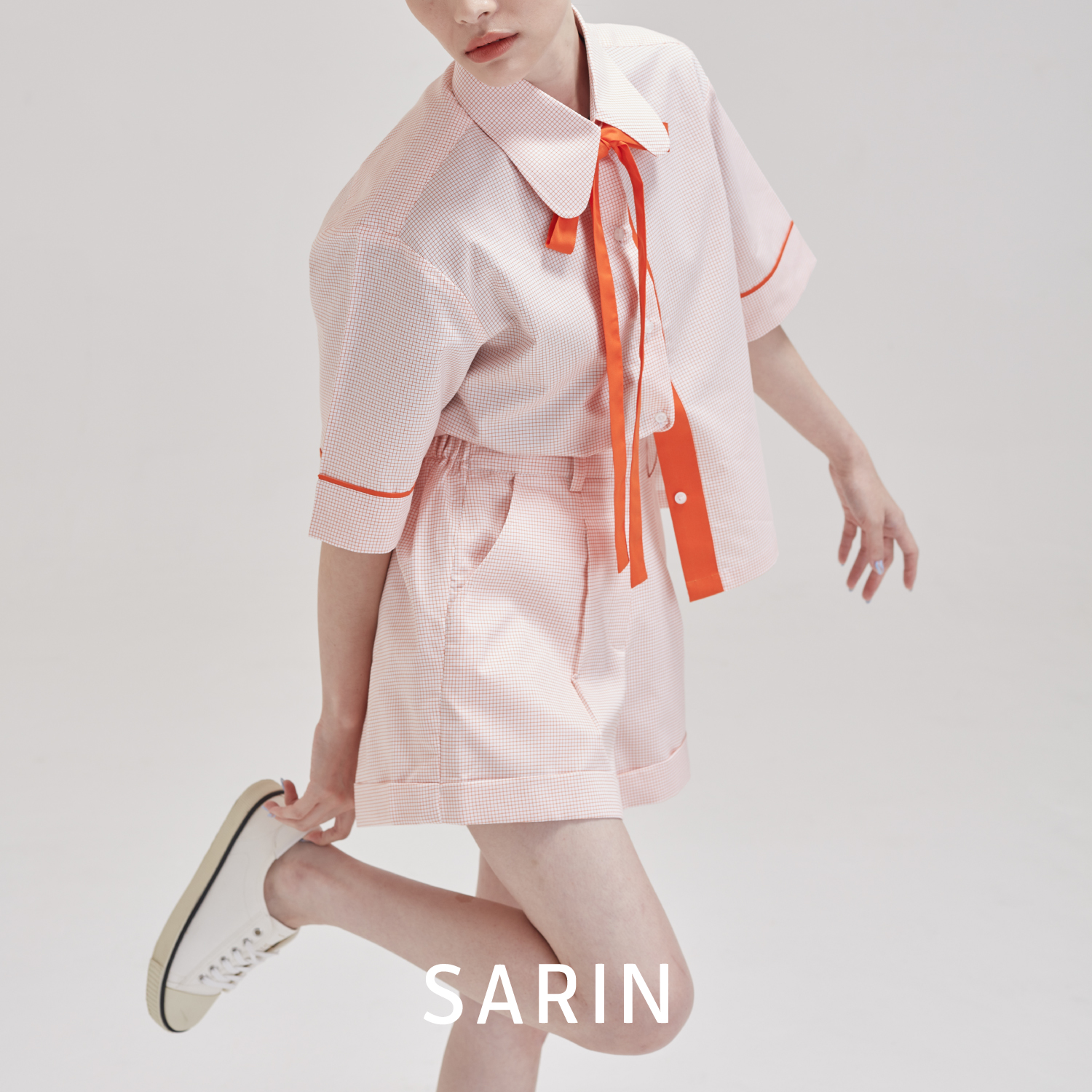 Sarin all Color Shorts กางเกง ขาสั้น ผ้าลาย ( เอวสม๊อค ใส่สบาย )