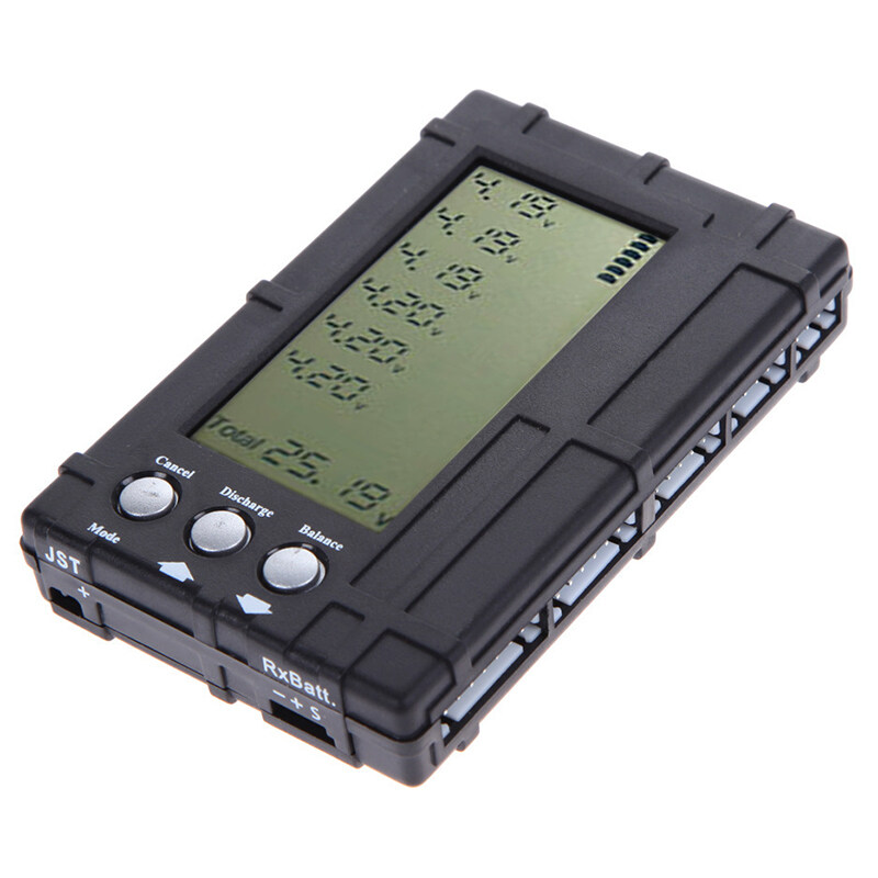 3 in 1 LCD RC Battery Discharger Balancer Meter Tester for 2-6S Lipo Li