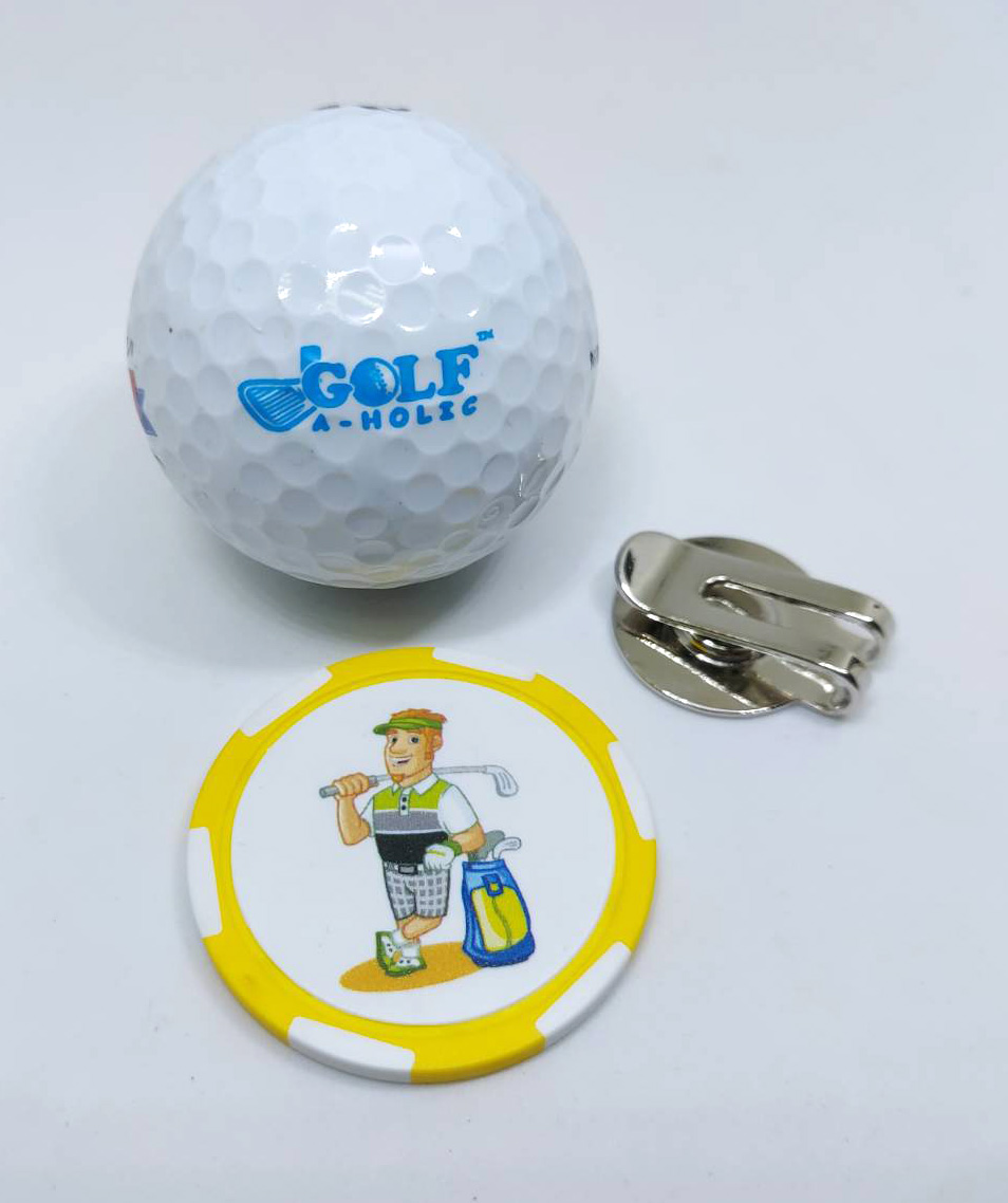 Golfaholic - Golf Ball Marker Casino Chip - กอล์ฟบอลมาร์คเกอร์ คาสิโนชิพ