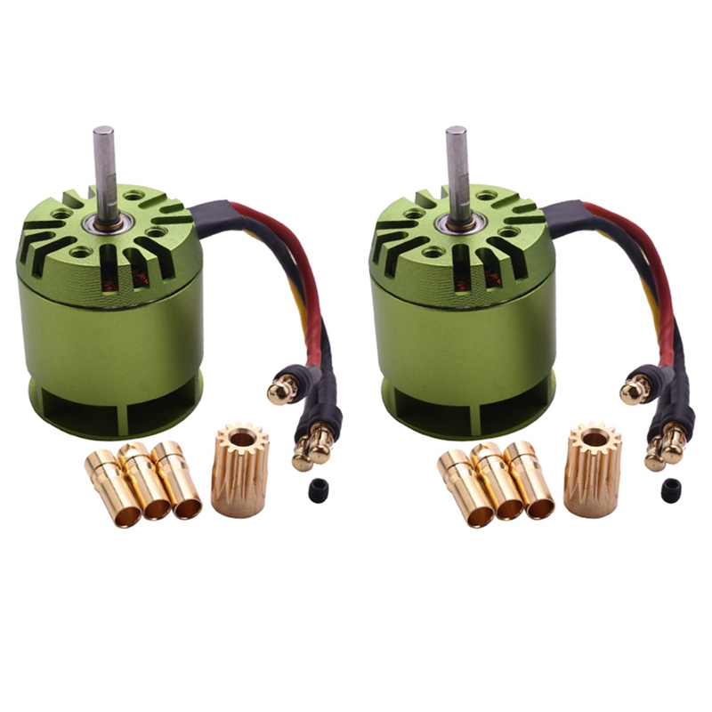 2X 4000KV Brushless Motor for All ALIGN TREX T-Rex 450 RC Helicopters