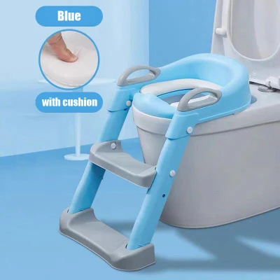 Folding Baby Boy Children's Pot Portable Children's Potty Urinal for Boys with Step Stool Ladder Baby Potty Toilet Training Seat (12)